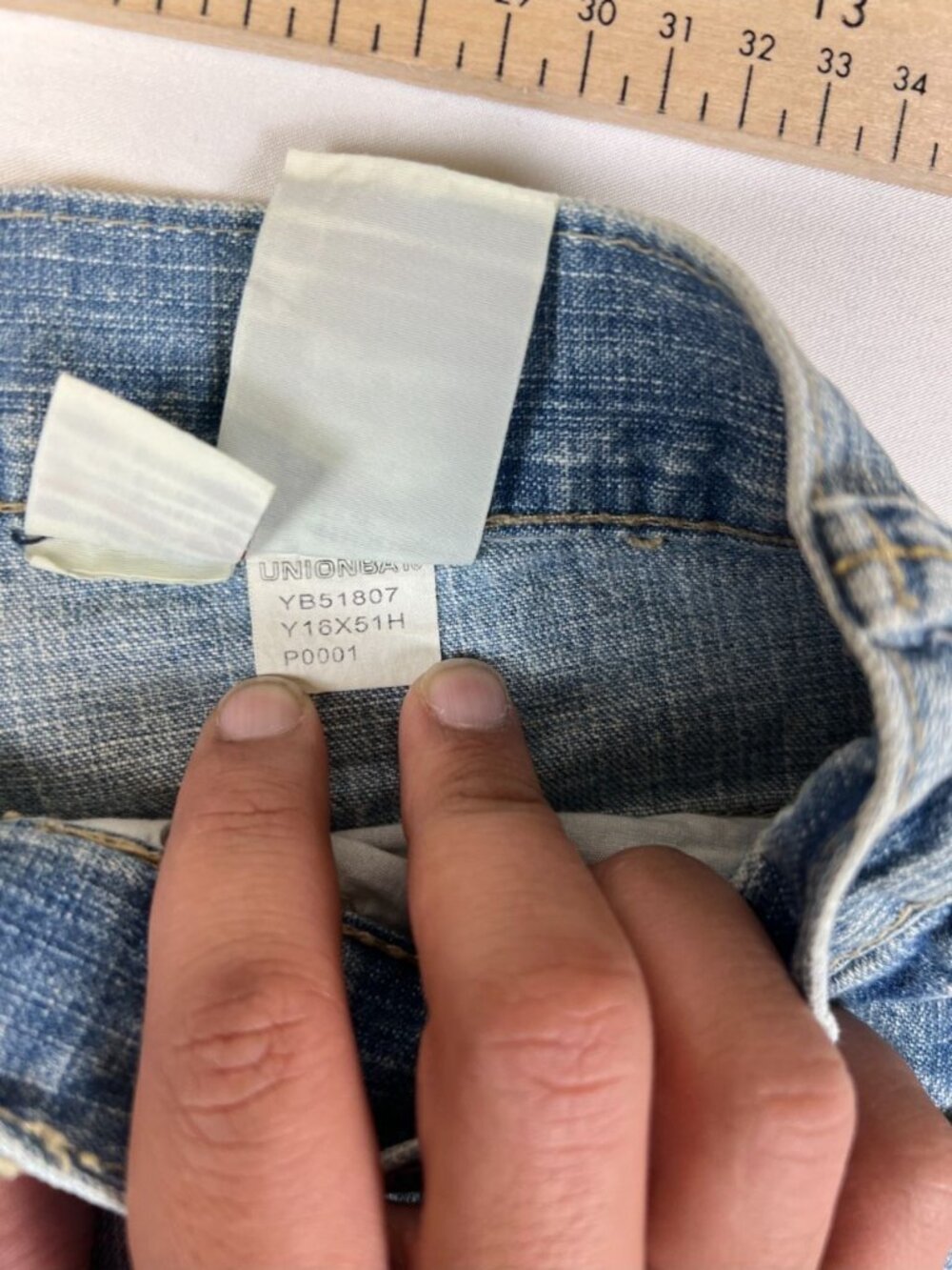 Unionbay Y2K Vintage Denim Jeans Mens Size 30x30 Light Wash Blue Relaxed Fit - Picture 5 of 8